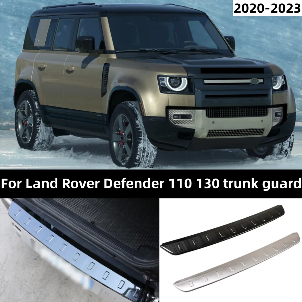 

1 шт. для 2020-2023 Land Rover Defender 110 130 задний бампер защитная пластина педали багажника из нержавеющей стали