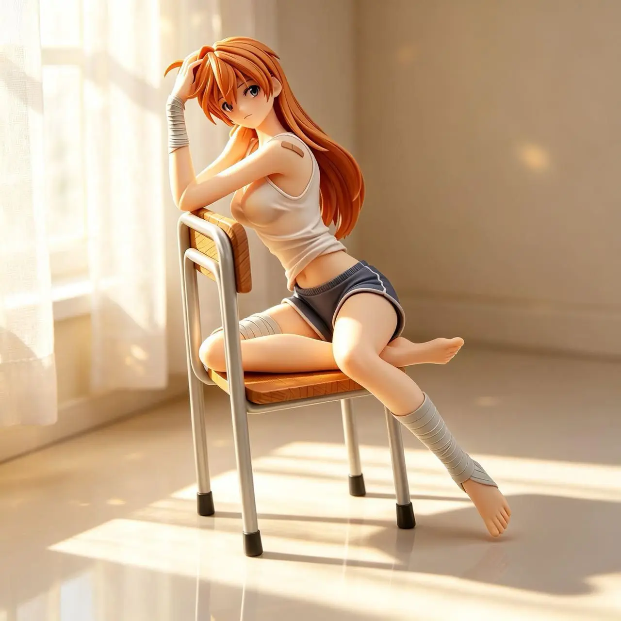 Anime Asuka Langley Soryu Figure Ayanami Rei Action Figures Pvc High-quality Version Doll Decoran Statue Collect Model Toy Gift