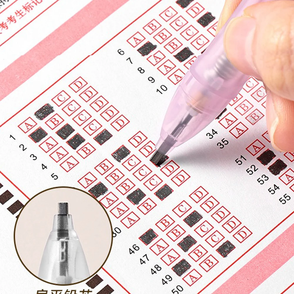 Japan Exam Specific 2B Pencil ZEBRA for Filling in Answer Sheets Set Sheets with Non Break Lead/Eraser Coarse Pencil Stationery