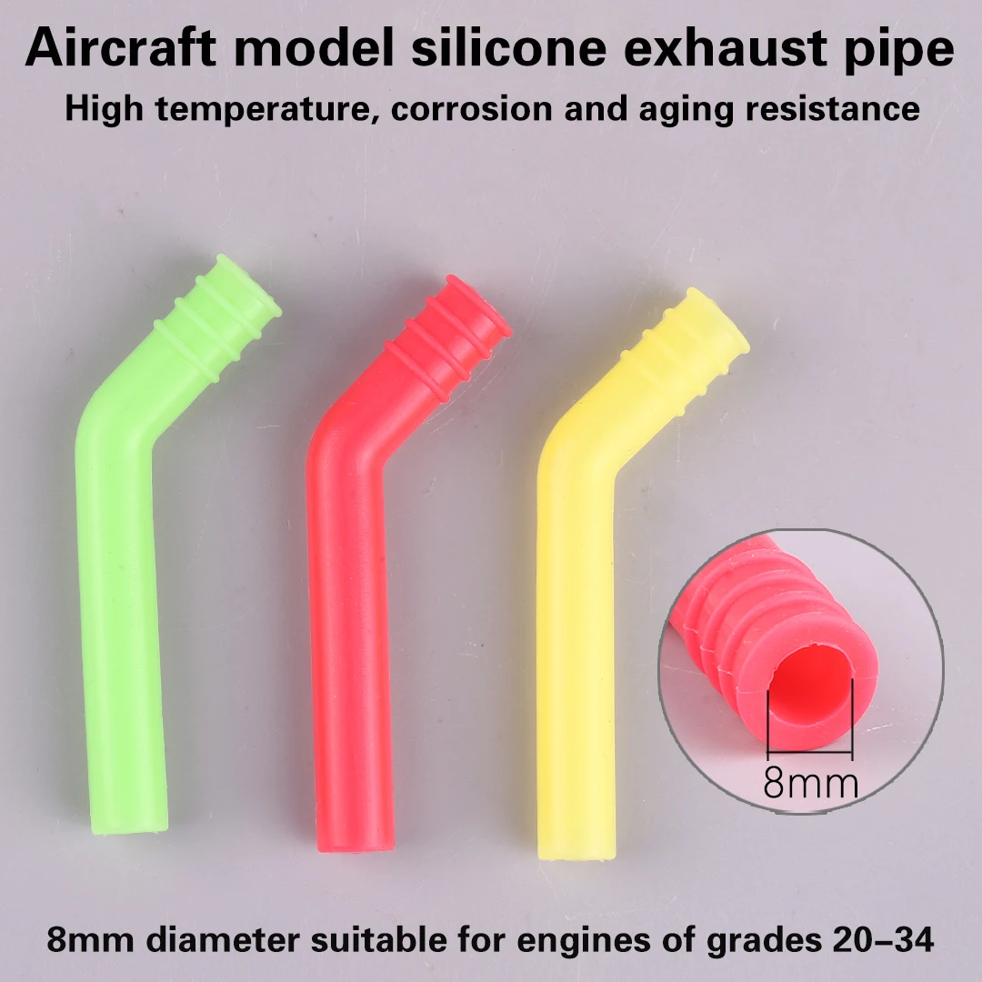 RC Exhaust Extension RC Exhaust Extension Tube Silicone Tube For HSP 1/8 1/10 Scale Models Nitro RC Car 85789 102009 02124 Exhau