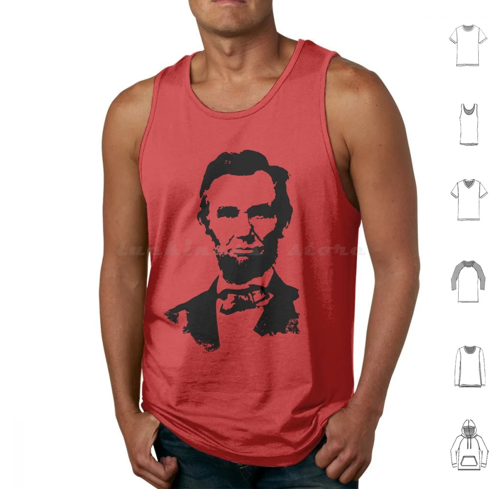 Classic Abe Tank Tops Vest Sleeveless Abe Abe Lincoln Lincoln Honest Abe Che Che Guevara Revolution Stencil President United