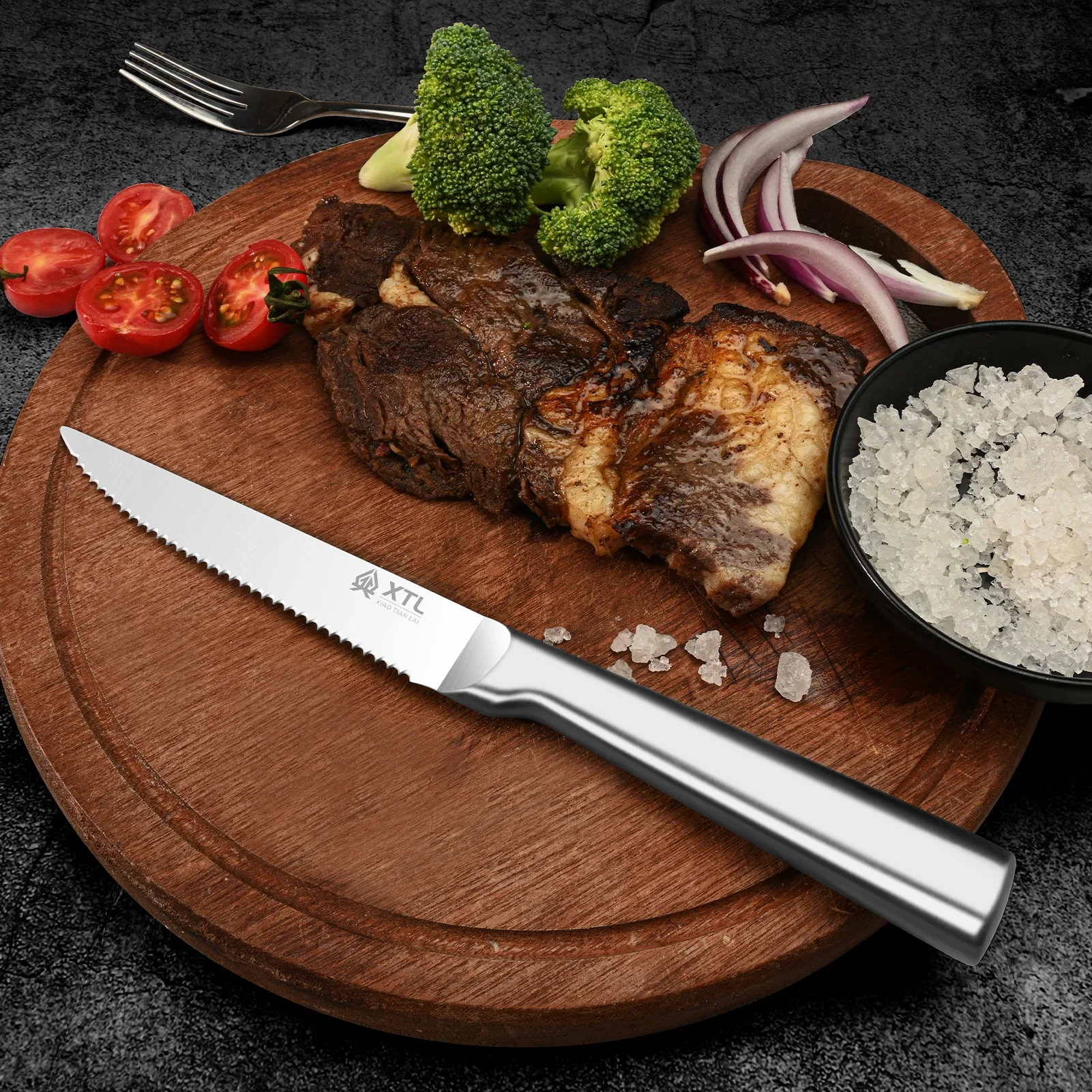 Steak knife set stainless Steel Blade Kitchen Knives Handle Sharp Dinner Knife Meat Cutter bread kitchen knives set