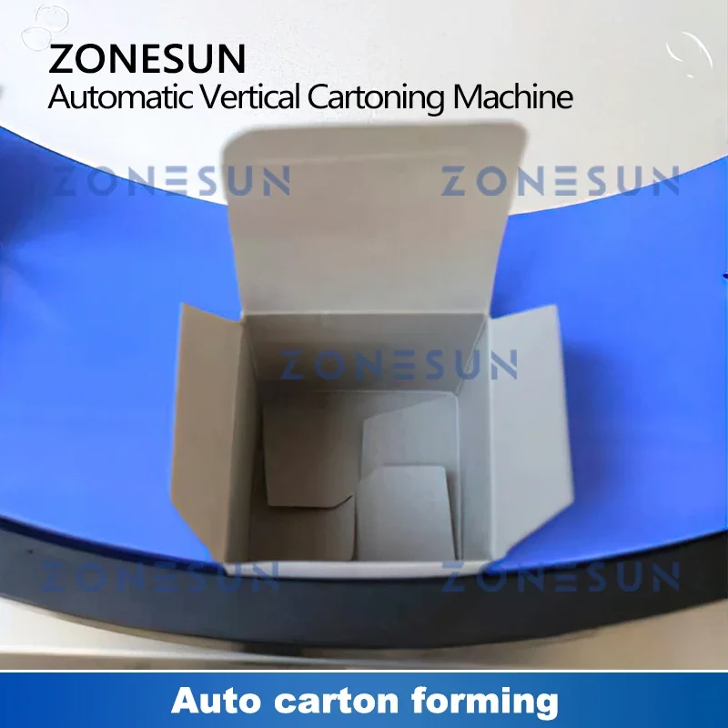 ZONESUN Automatic Carton Boxing Packaging Machine All In One Turntable Cosmetic Bottle Tube Packing Hand Cream ZS-ZHJ50D