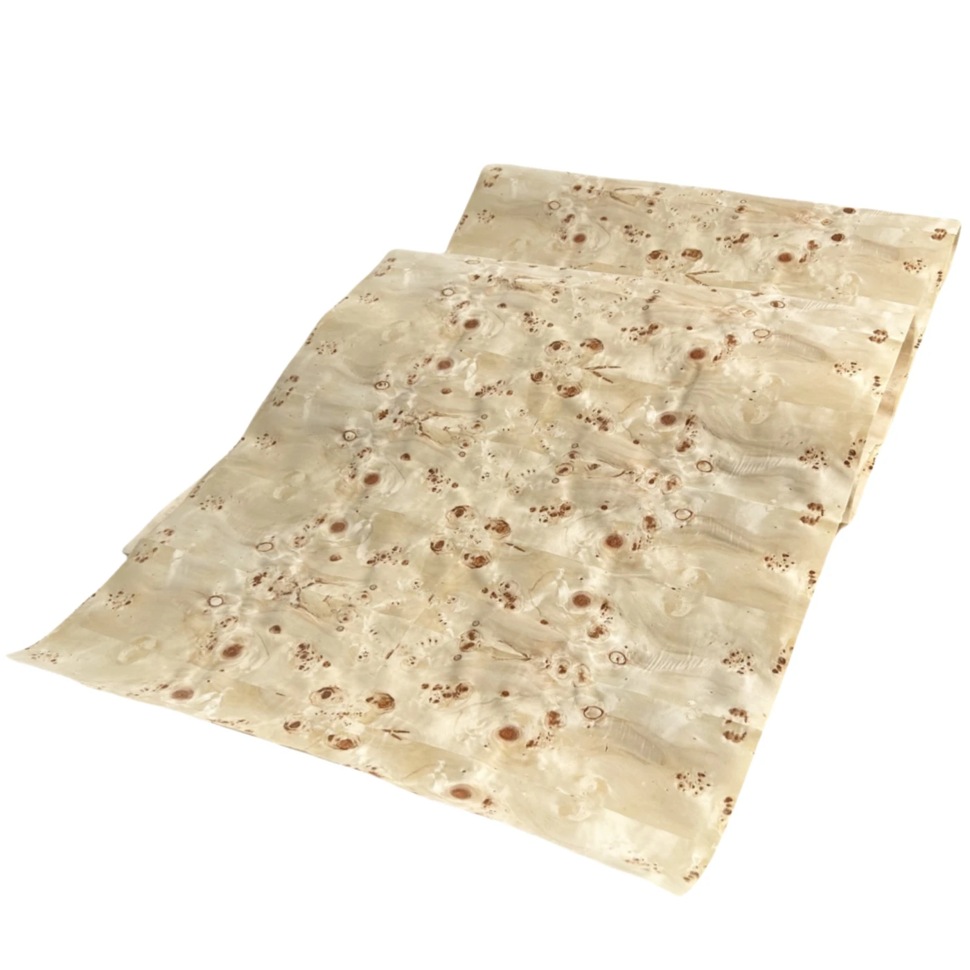 

Natural Poplar Burl Veneer for Restoration of Furniture, Tabletops and Panels, Large Flexible Burl Veneer with Kraft Paper Back