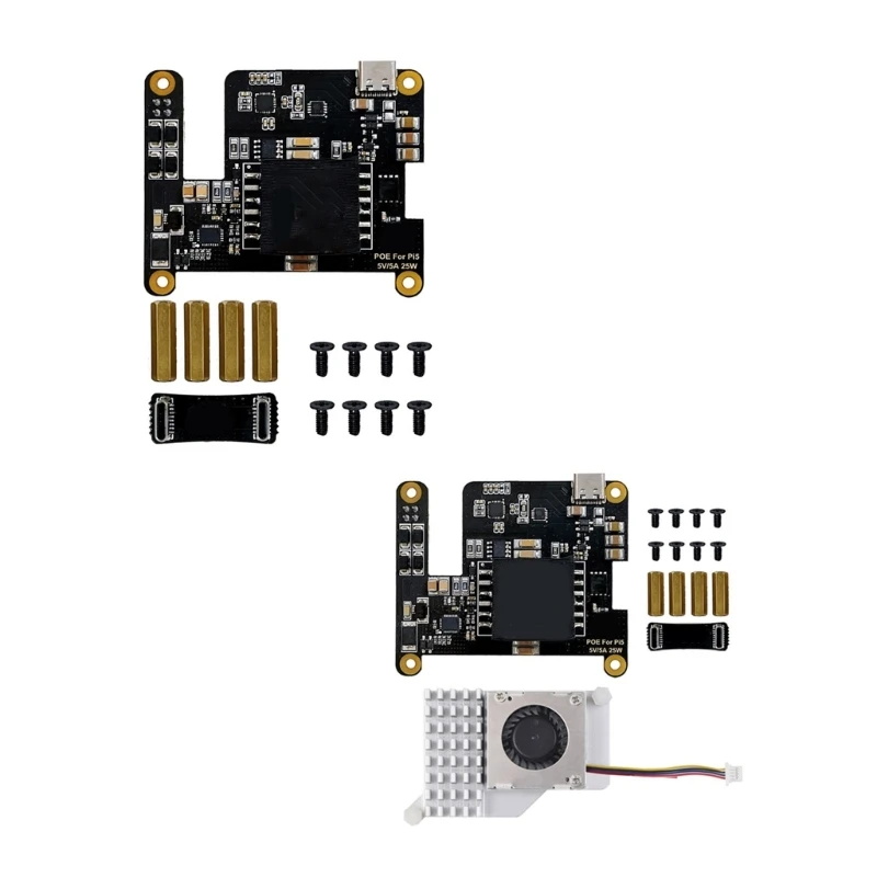 802.3af USB PoE Networking Standard with Cooling Fan Development Board C1FD