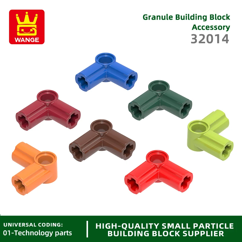 

20Pcs/lot Angle Connector Cross Axle Block Moc Color Accessories Compatible with 32014 Brick DIY Children's Toy Assembly Parts