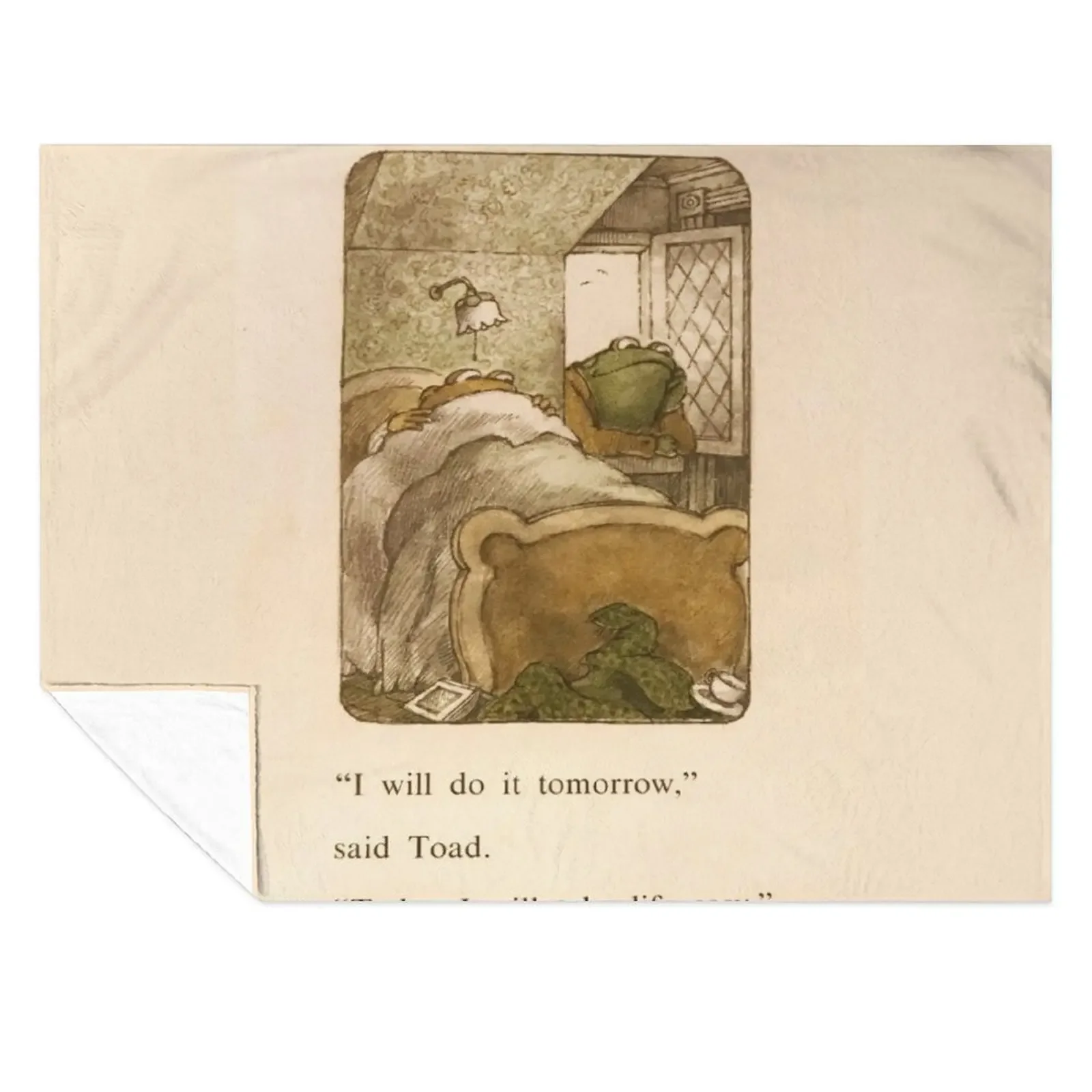 

Frog And Toad I will Do It Tomorrow Throw Blanket blankets and throws Warm Comforter blankets ands Blankets