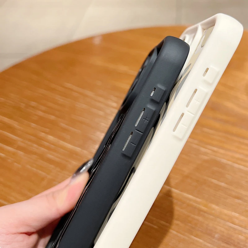 Gestreiftes Muster Silikon-Handyhülle für iPhone 18 ProMax 17 16 15 14 Pro Max 13 17 Pro Air 17e 16e Bonbonfarben Stoßfeste Hülle – Detail 6