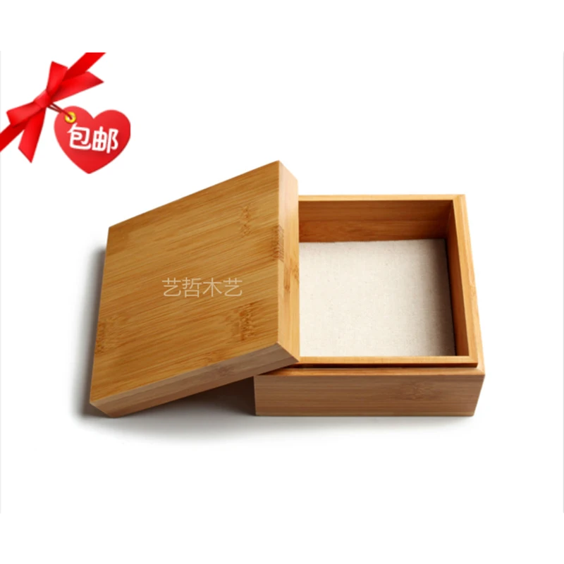 Bamboo Square Gift Box, Jewel Storage Collection