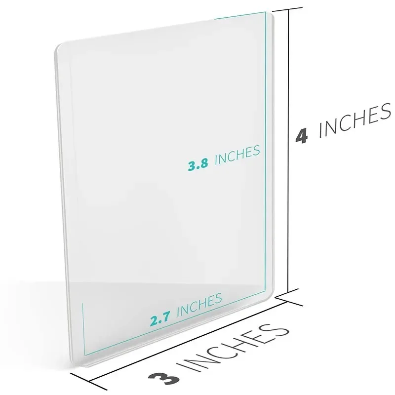 카드 슬리브 홀더 게임 카드 PVC 하드 플라스틱 장난감 보호용 트레이딩 카드 보관 선물 3 x 4인치