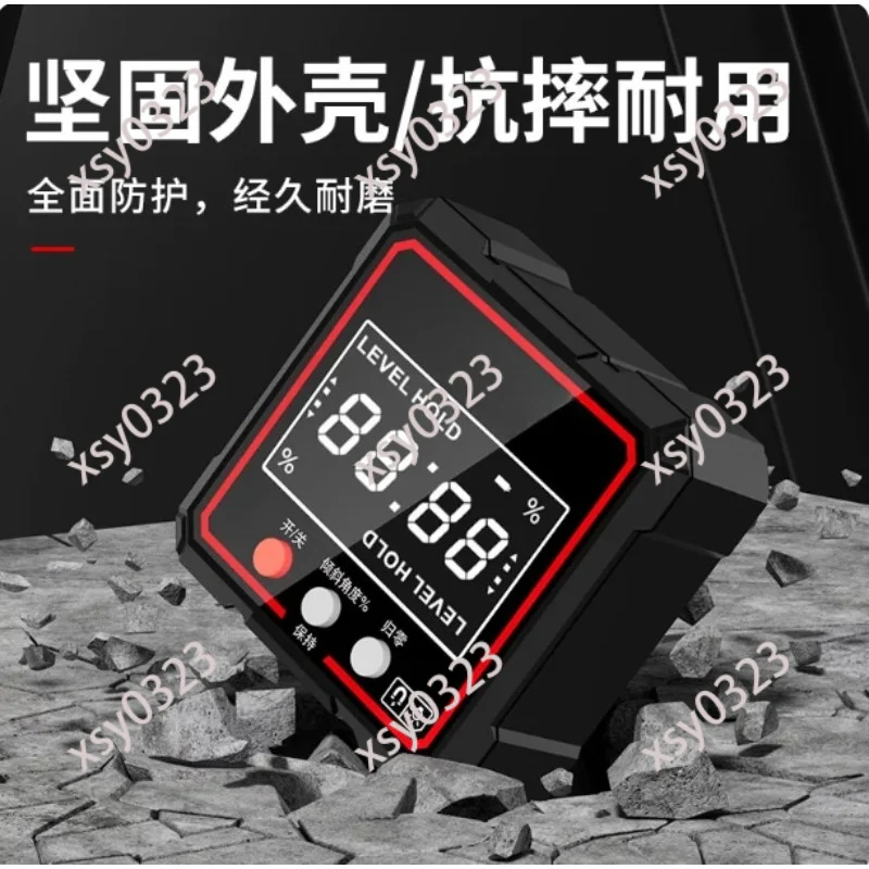 High Precision Digital Inclinometer Box Electronic Angle Measuring Tilt Level Detection Instrument