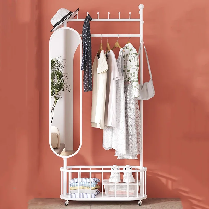 Hanging Hallway Coat Racks Wooden Garment Bedroom Corner Shelf Dress Rail Coat Racks Open Arara De Roupa Hallway Furniture