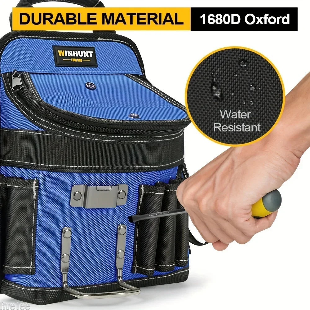 

Winhunt Heavy-Duty Quick Release Large Capacity Multi-Function Tool Pouch Electrician Tool Bag for Electrician Man Gift