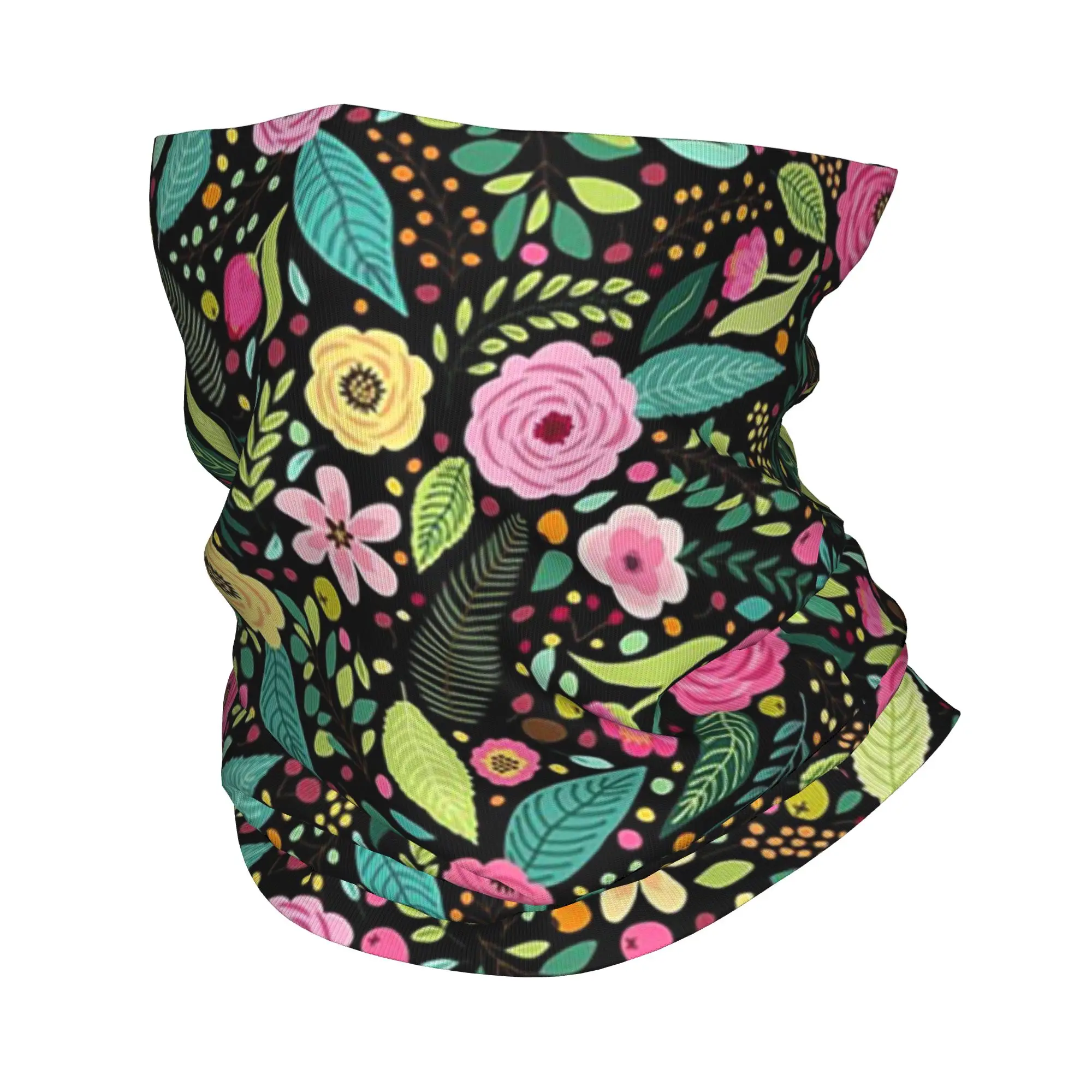 

Многофункциональный шарф-бандана с милым винтажным цветочным принтом, разноцветный, для мужчин и женщин, для езды на велосипеде