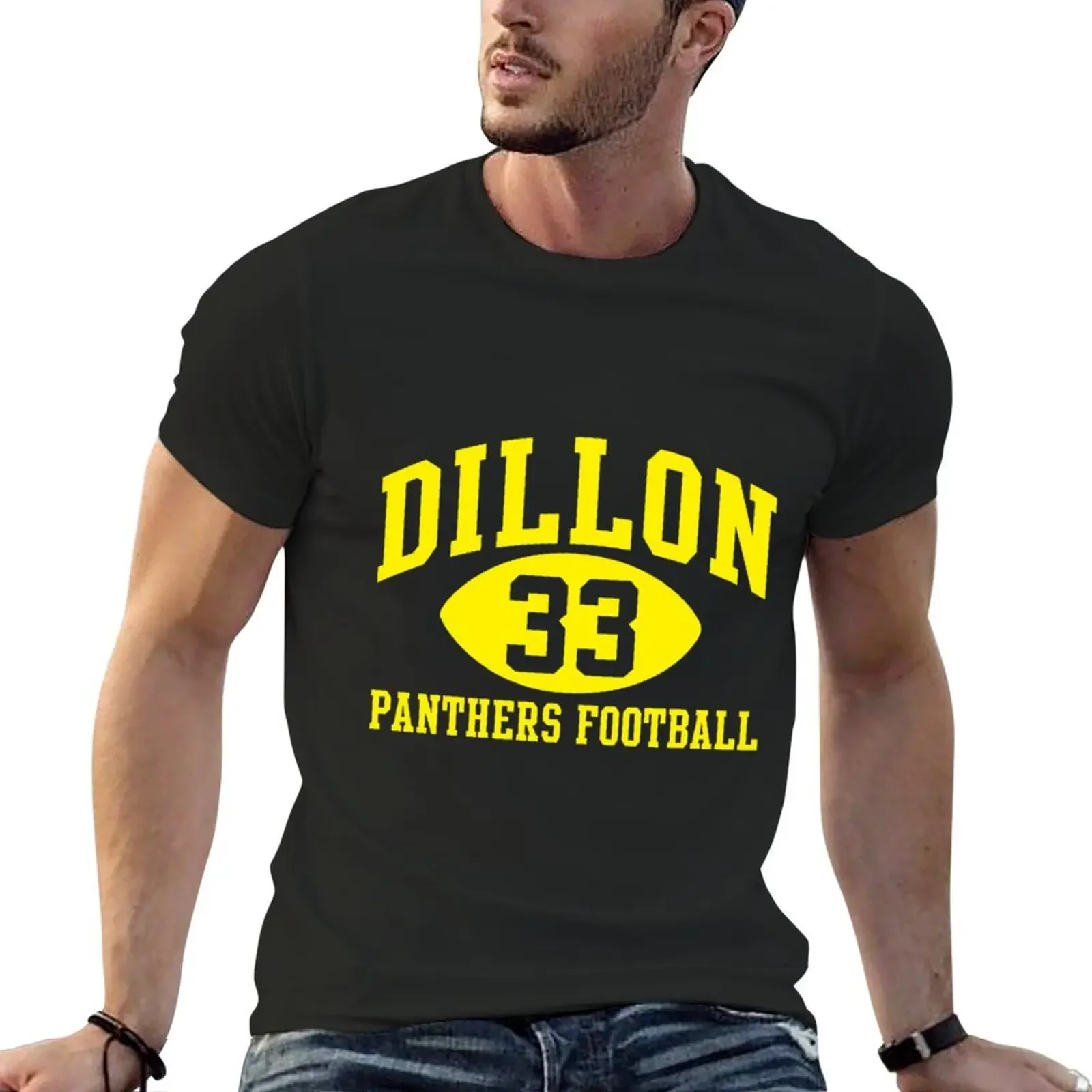 Dillon Panthers Football 33 T-shirt sublime oversizeds boys animal print customizeds mens graphic t-shirts big and tall