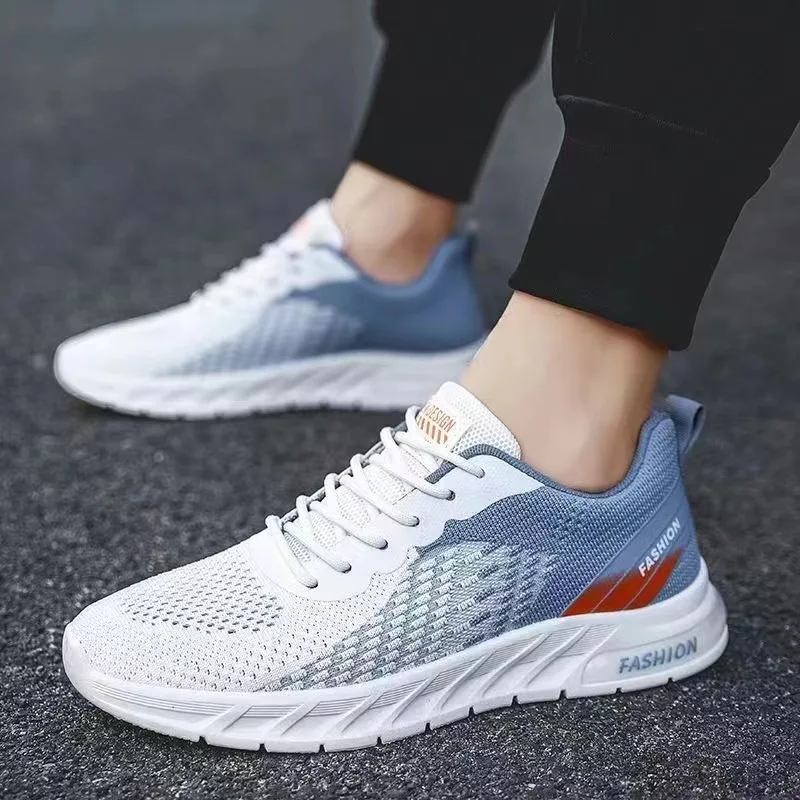 Herren Sportschuhe 2024 Mode Mesh atmungsaktiv bequeme leichte trend ige weiche Sohle Student schnüren lässige Sneakers Schuhe