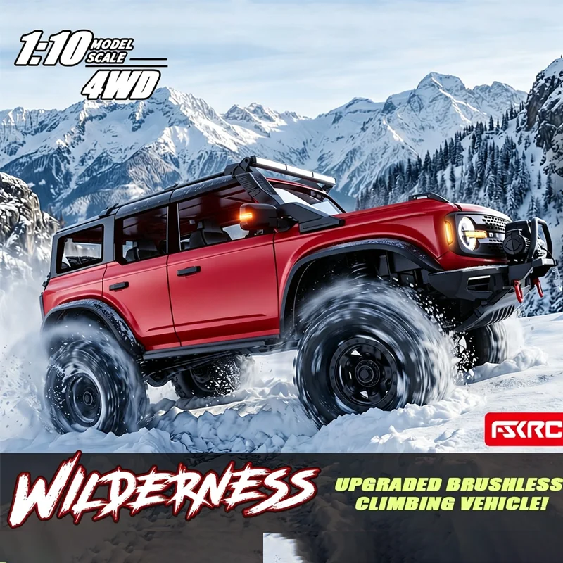 Hot Selling Hbtoys 1/10 Brushless RC Rock‑Crawler 4WD RTR Off‑Road Truck 2‑Speed Lock‑Diff Winch for Adult Hobby Enthusiasts
