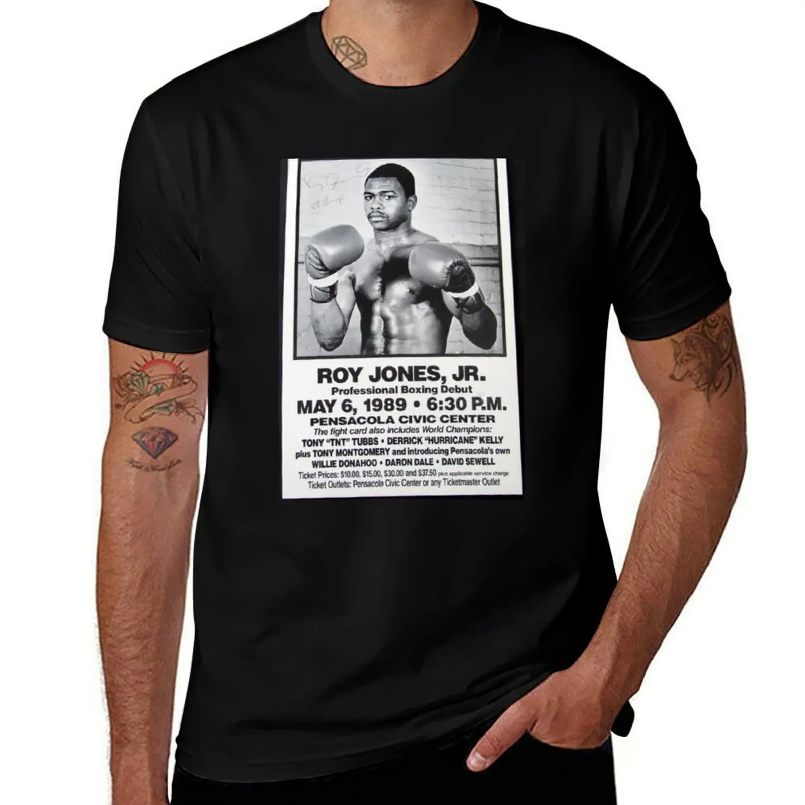

Roy Jones JR Debut T-Shirt t shirt man luxury cotton t shirt man graphic t shirts for man T-shirt