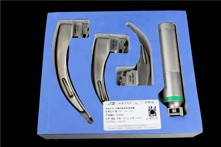 JZ medical optical fiber anesthesia Pediatric Preemie Infant Child children adult  laryngoscope endotracheal intubation rescue