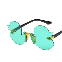 Gafas de sol con forma de pato de dibujos animados para niños, espejo Anti ultravioleta, gafas decorativas para fiesta