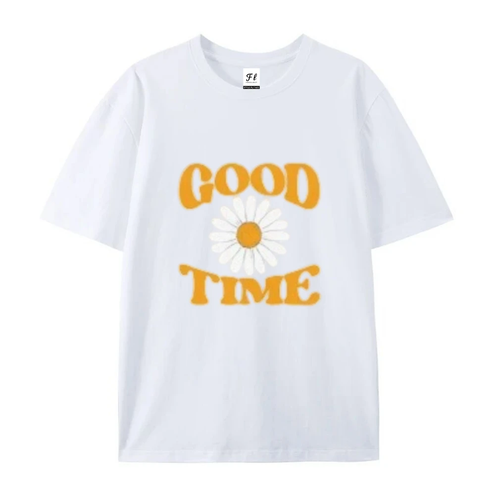 Camisetas gráficas de algodão na moda estampas de desenhos animados tecido de algodão solto e confortável despertar memórias da infância roupas de verão