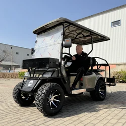 Wholesale Street Legal Lithium Battery Electric Golf Cart with Solar Panel 4 Seaters 5KW 7KW Golf Cart