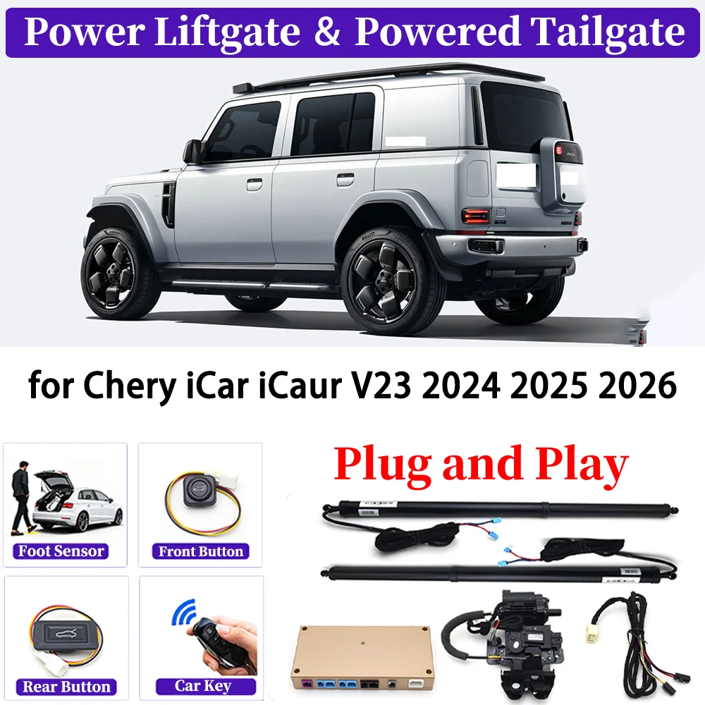 

ZJCGO for Chery iCar iCaur V23 2024 2025 2026 OEM Upgrade Car Automatic Power Liftgate Kit Smart Auto Electric Tailgate System