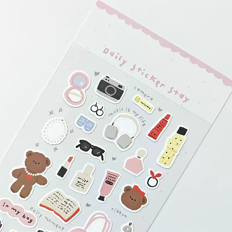 Korean Import BONITO In My Bag Daily Moment Stickers Scrapbooking Diy Journal Stationery Sticker School Gift B6145