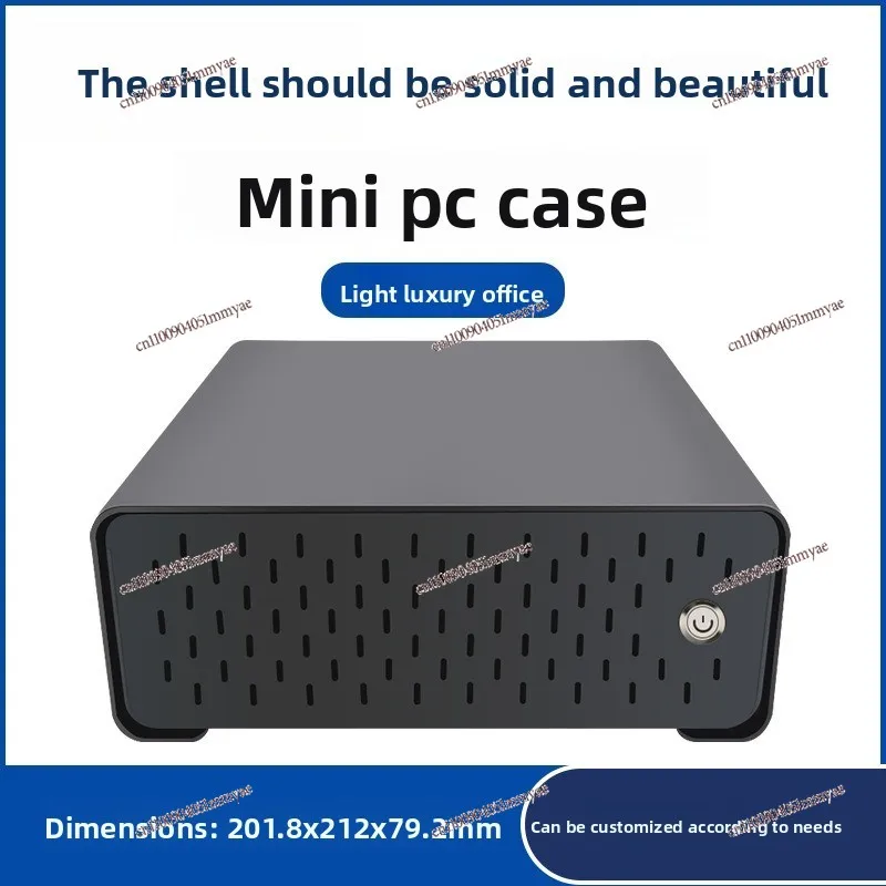 ITX Chassis Mini Desktop Host Computer Case 17cm Main Board Office Chassis Industrial Control