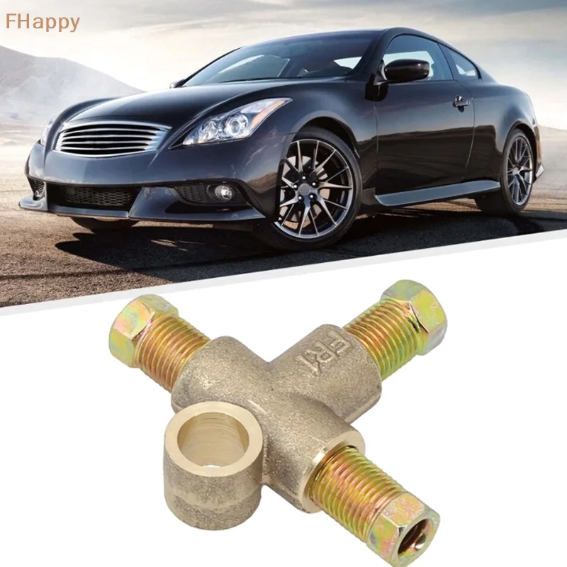 

10mm Brake Pipe Fittings 3 Way Brake T Piece Tee W/ 3 Male Short Nuts Union Metric M10 3/16" Pipe Brake Hoses Accessories Parts