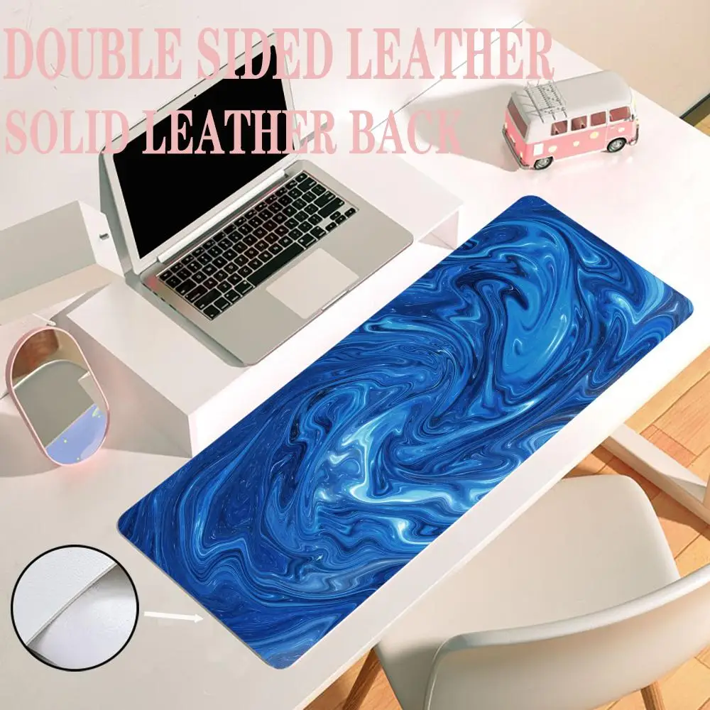 

Abstract Fluid bureau Mouse desk tidy Pad gamer Leather PU waterproof table mat