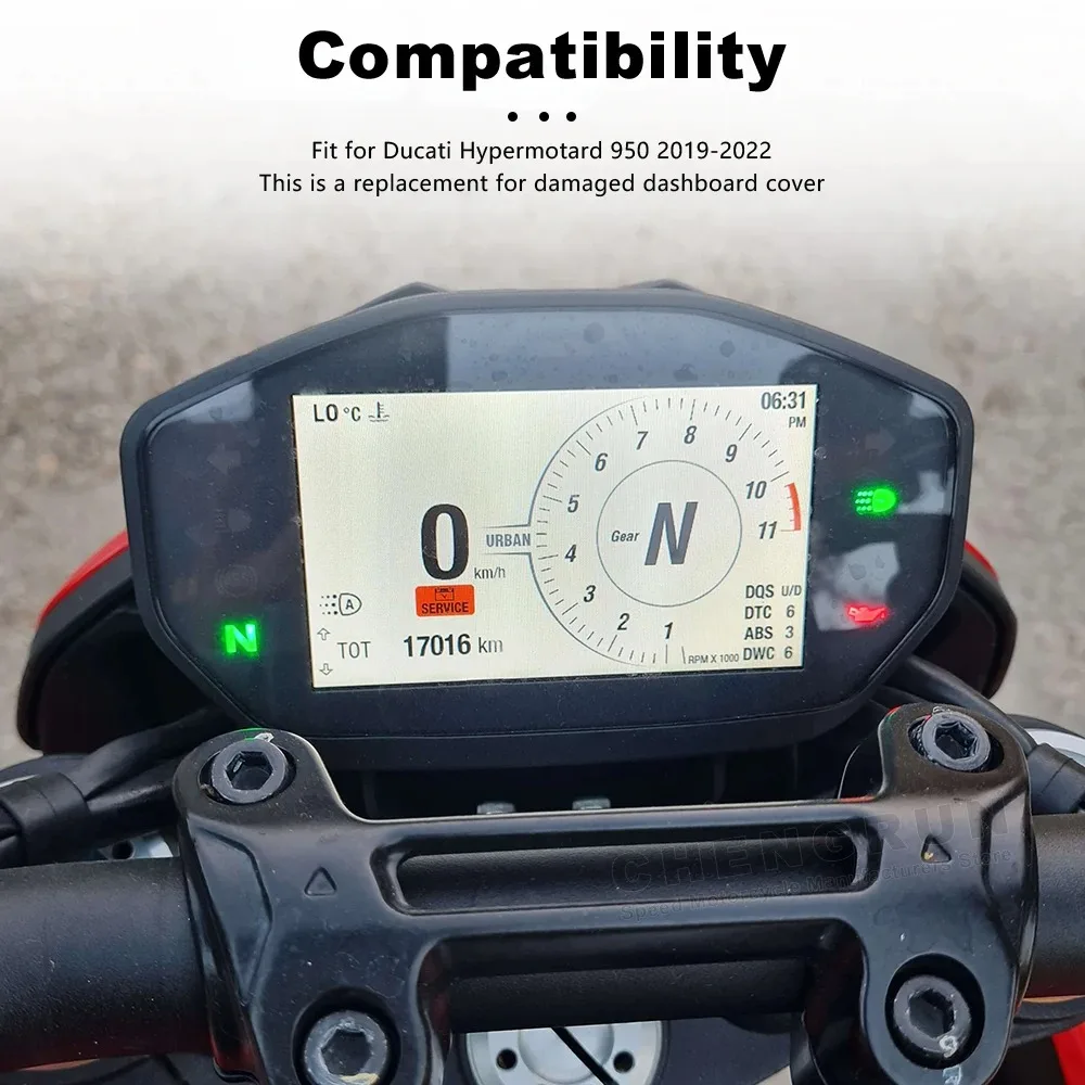 Speedometer Tachometer Odometer Instrument Housing Case Gauges Cluster Cover For Ducati Monster 821 1200 797 939 2014-2022