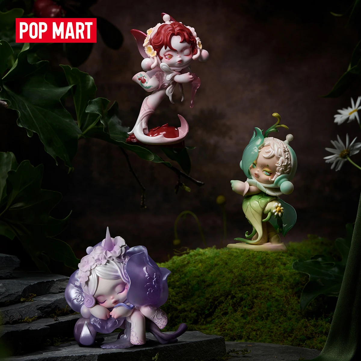 【EU】POP MART SKULLPANDA Petals in Four Acts Series Figures 1/12PCS Blind Box POPMART Blind Box Cute Toy Mystery Box