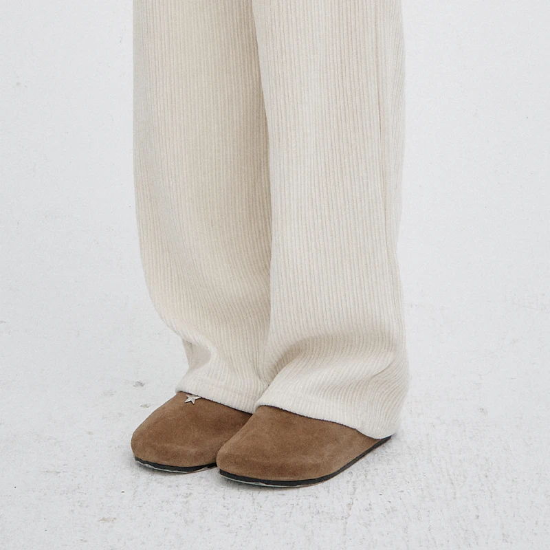 ELFSACK 2025 Winter New Arrivals Classic Slim Fit Solid Color Elastic Drawstring Long Pants For Woman