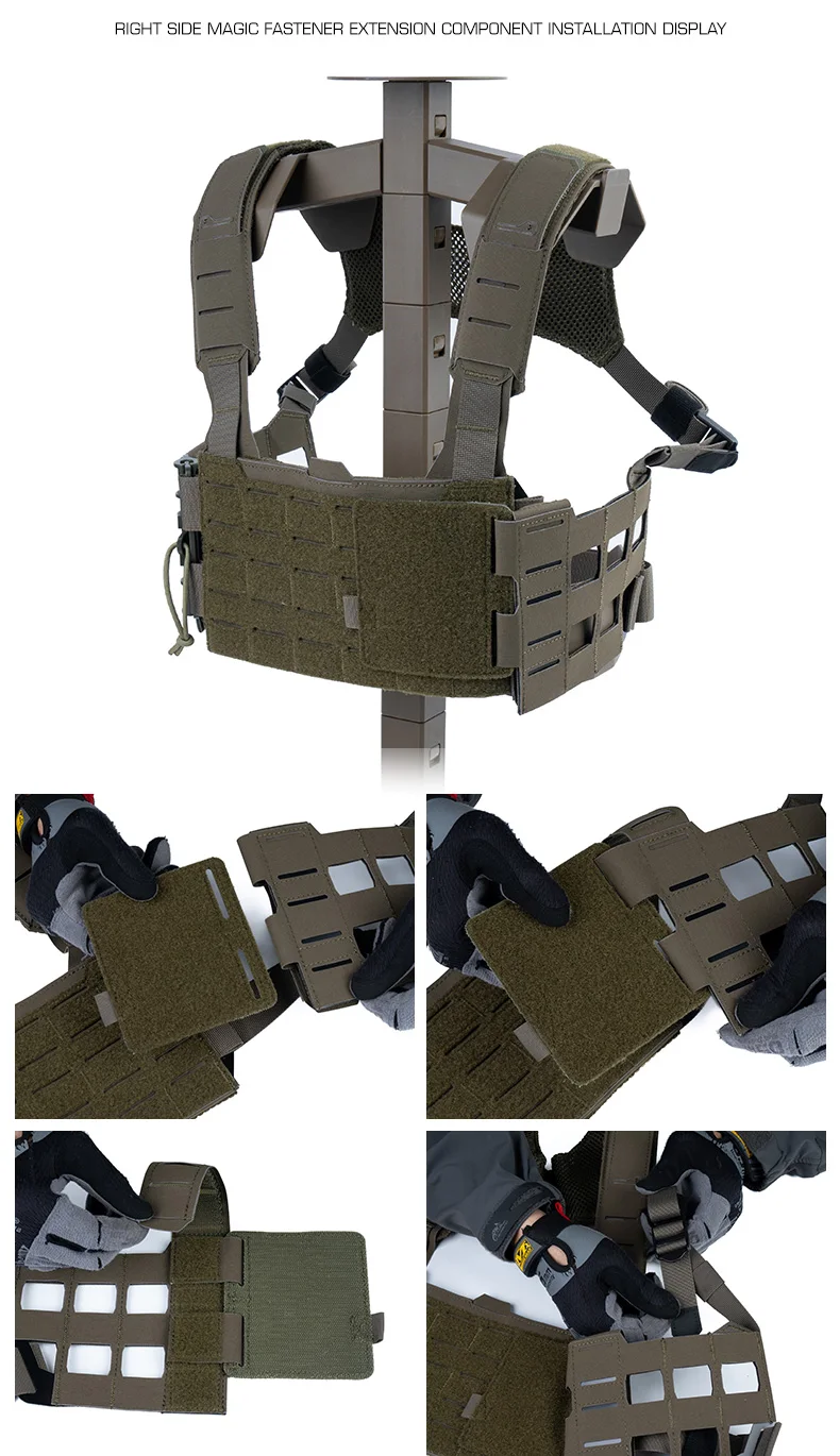 Modulares Brustgurt-Erweiterungskit – MOLLE Schnellverschluss-Gurtsystem für Training, Wandern, Jagd und Outdoor-Aktivitäten – Detail 8