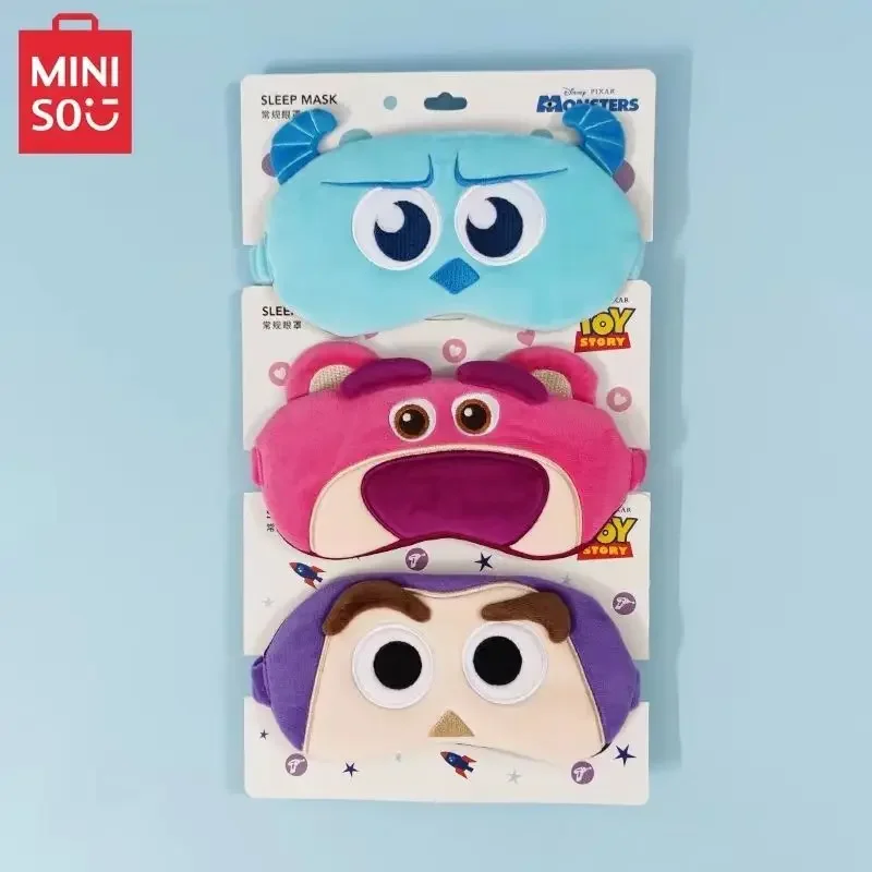 MINISO Disney Lotso Pixar Buzz Lightyear Three-dimensional Eye Mask, Light-blocking Sleep Aid, Cartoon Cute Eye Mask, Not Tight