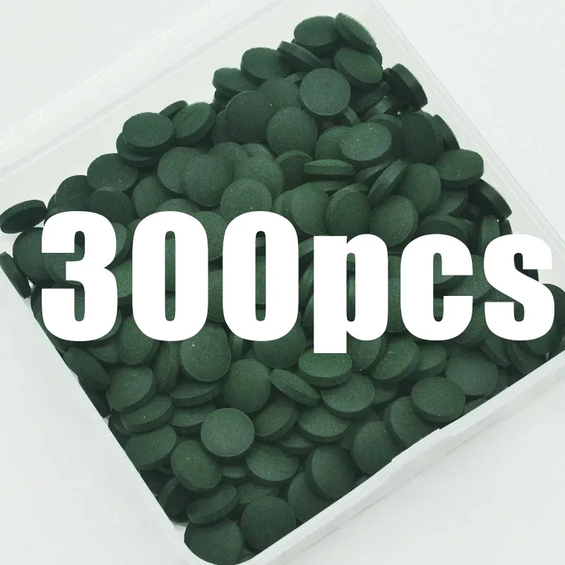 50-300Pcs High Purity Spirulina Tablets Spiral Seaweed Enrichment Favorite Pets Food Fish Crystal Red Shrimp Fish Food Aquarium