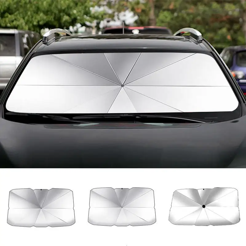 Car Sun Shade For Windshield Car Windshield Sunshade UV Ray Reflector Auto Window Sun Shade Visor Shield Interior Accessories