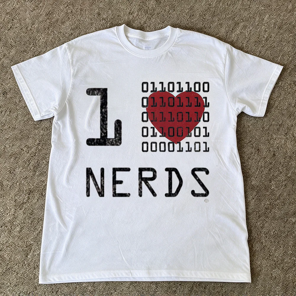 Women Binary Code Nerd Graphic Print T-Shirt Funny Programmer Geek Science Technology Casual Short Sleeve Tee Tops Clothing