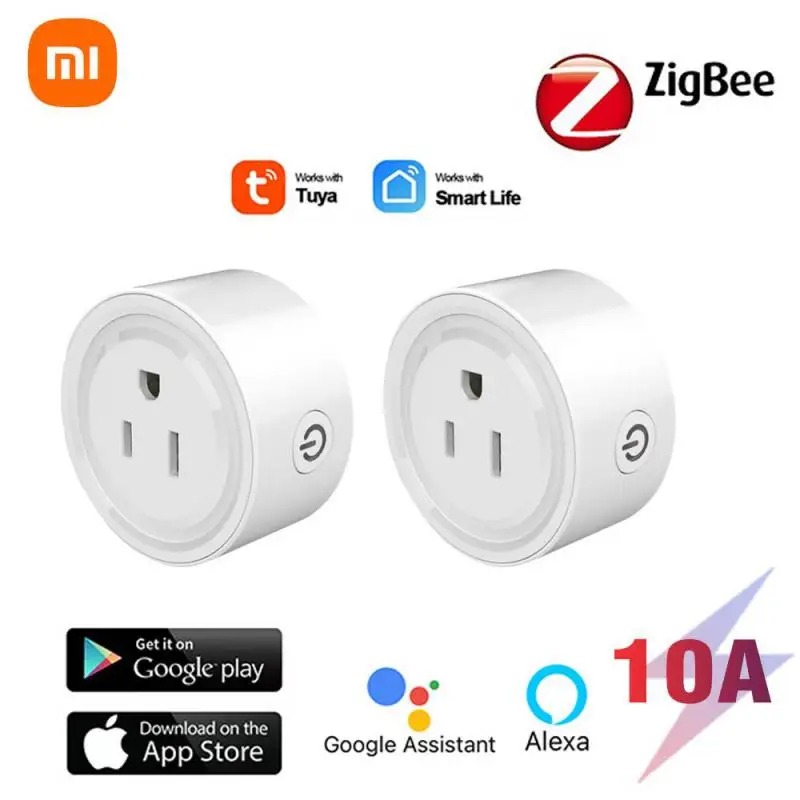 

Xiaomi Smart Home Smart Socket Environmental Pcabs Wifi Smart Plug For Alexa Google Assistant Zigbee Sharing Function Socket