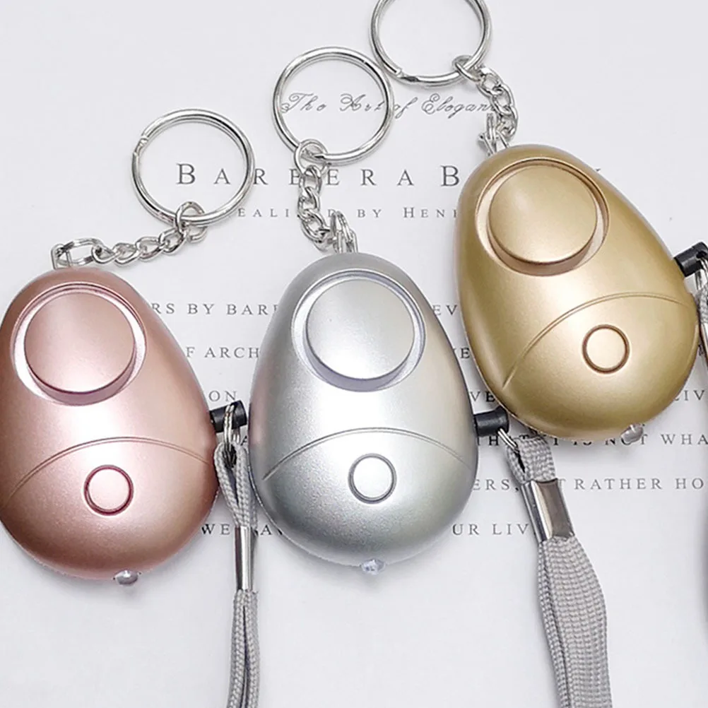 3 قطع منبه أمان مع مصباح يدوي LED، واقي سلسلة مفاتيح صفارة الإنذار للسلامة الشخصية للطلاب والركاب والمشايات الليلية #6