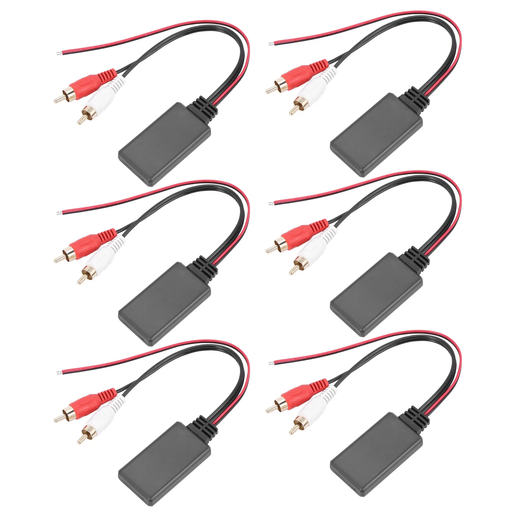 Authentic 6X Car Universal Wireless Bluetooth Module Music Adapter Rca Aux Audio Cable