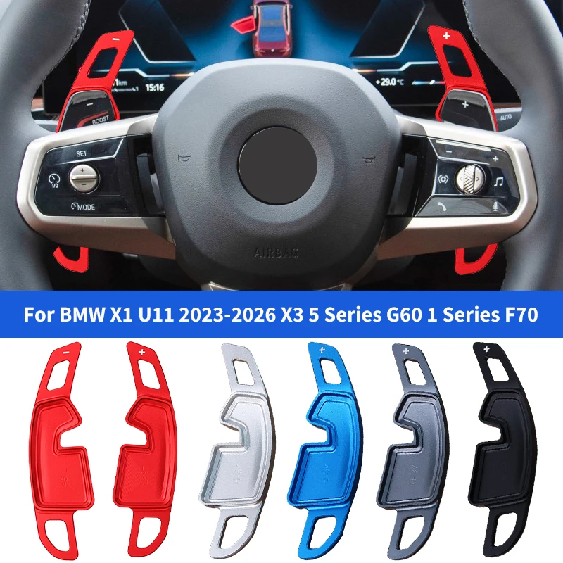 

Alloy Car Paddle Shift For BMW X1 U11 2023-2025 5 Series G60 X3 G45 1 Series F70 Steering Wheel DSG Paddle Shifter Trim Sticker