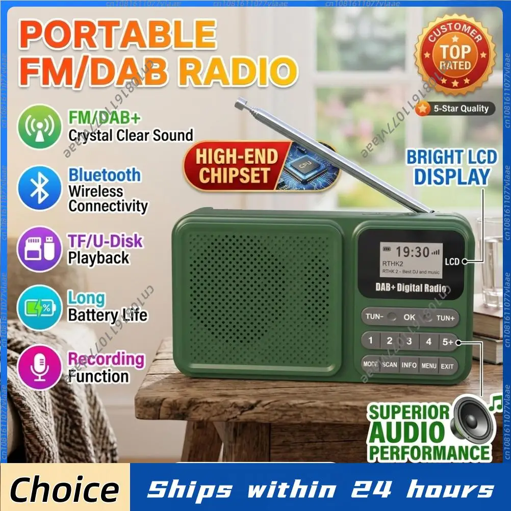 Portable Dab+ Fm Di…