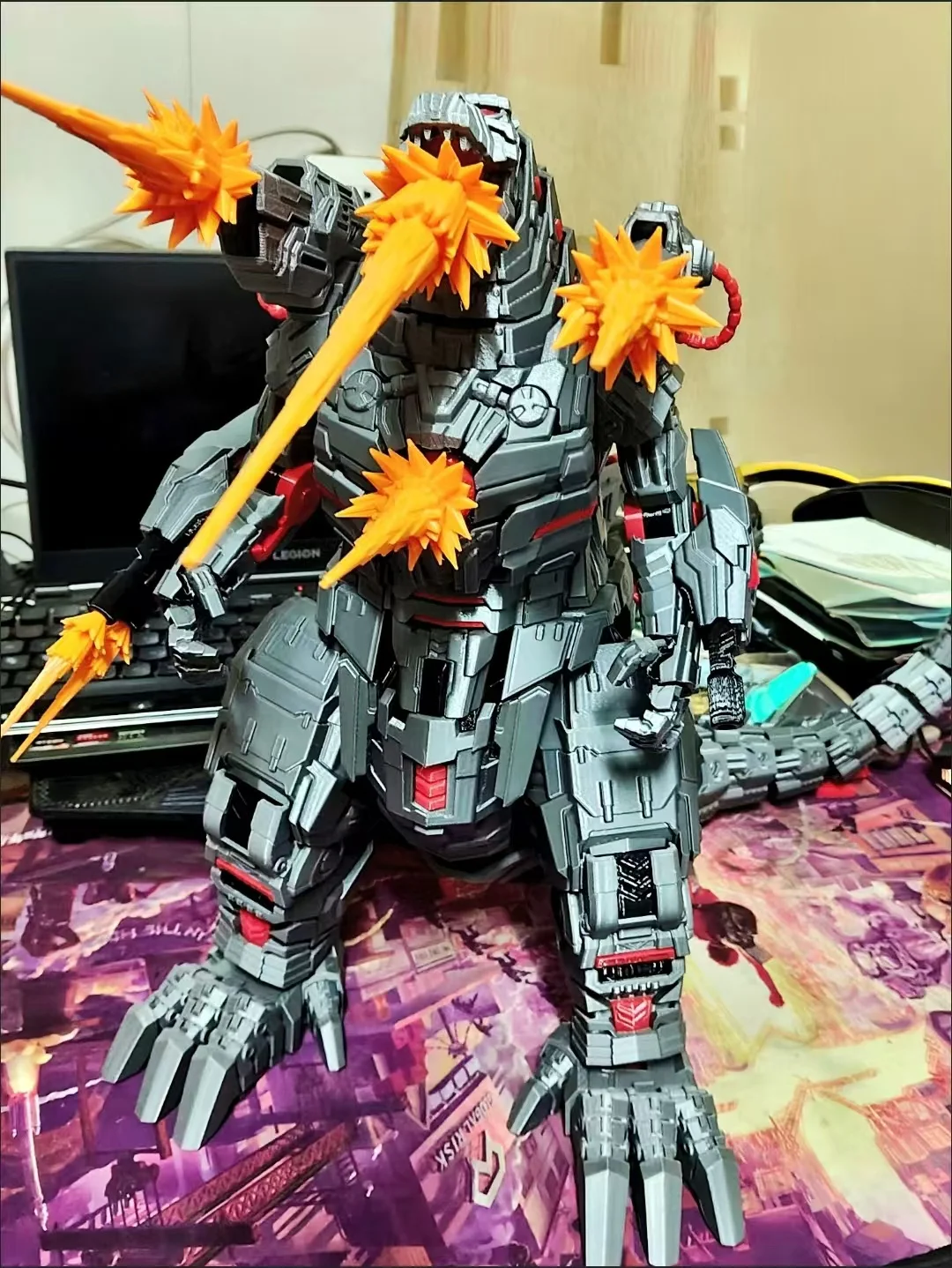 Mecha Godzilla 3D Printed Dinosaur, Full Articulated Joints Model Toy - view 6
