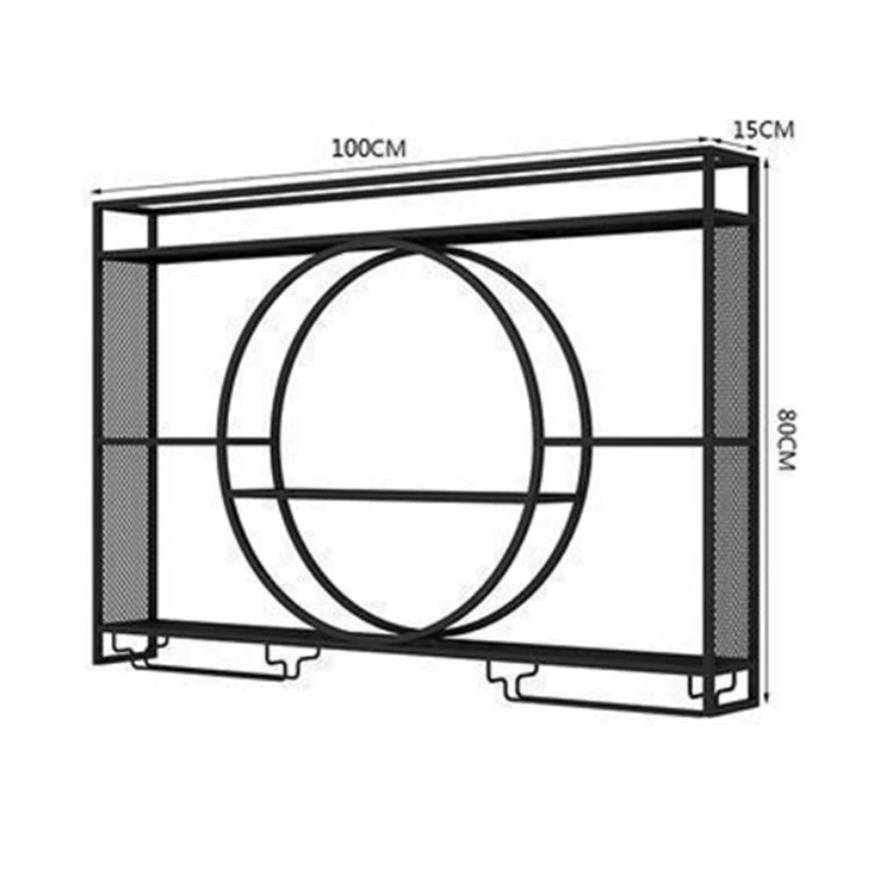 유럽 ​​빈티지 와인 캐비닛 디스플레이 미니멀리스트 심플한 디자인 와인 캐비닛 서 주방 소박한 금속 Estante 장식