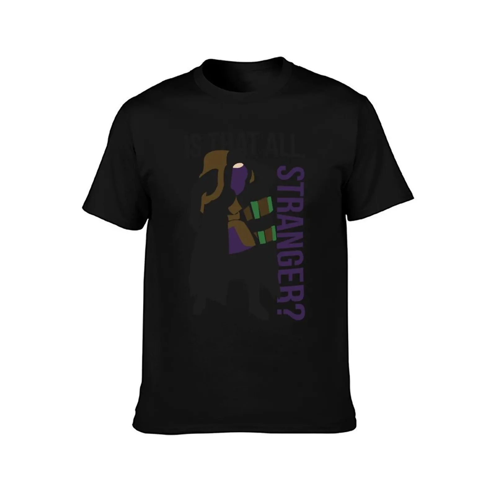 Is that all, stranger? T-Shirt, Summer Casual Cotton Tee, Oversized Streetwear Tops, Vintage Graphic Print, Unisex Men Women