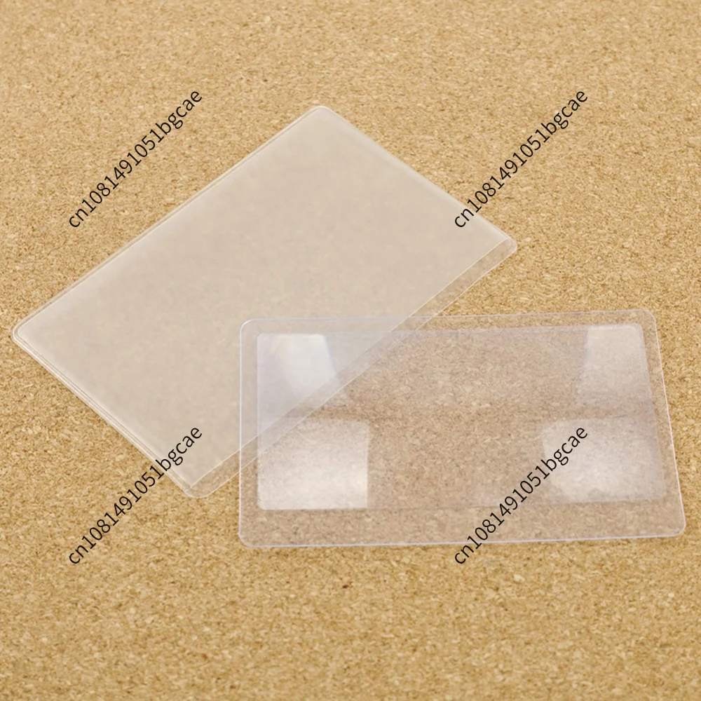 10-100PCS 3 X Magnifier Magnification Magnifying Lens Transparent Magnifier Handheld Magnifying Glass Reading Magnifier