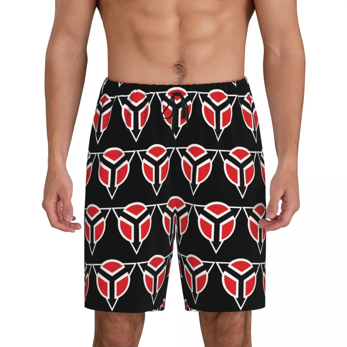 

Custom Killzone Helghast Insignia Short Pajama Pants Men Sleepwear Sleep Lounge Bottom Shorts Sleeping Pants