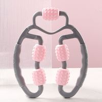 Five Wheel Massager Ring Leg Clip Anti Cellulite Muscle Relaxation Annular Leg Clamp Body Massager U-shaped Yoga Massage Roller